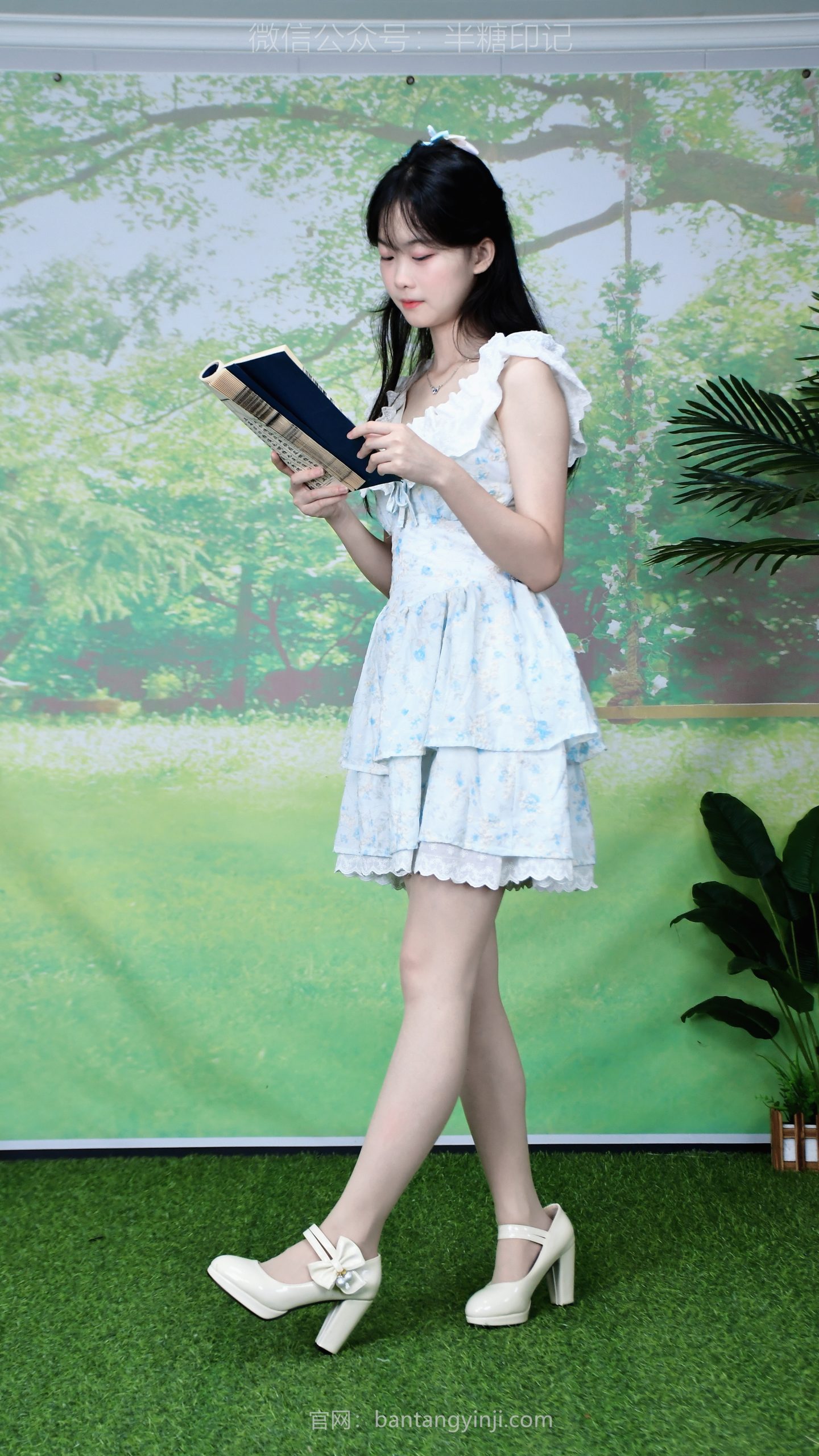 046/蕊蕊~【森系元气】阳光、白裙、绿草坪，遇见属于你的夏日轻甜限定。