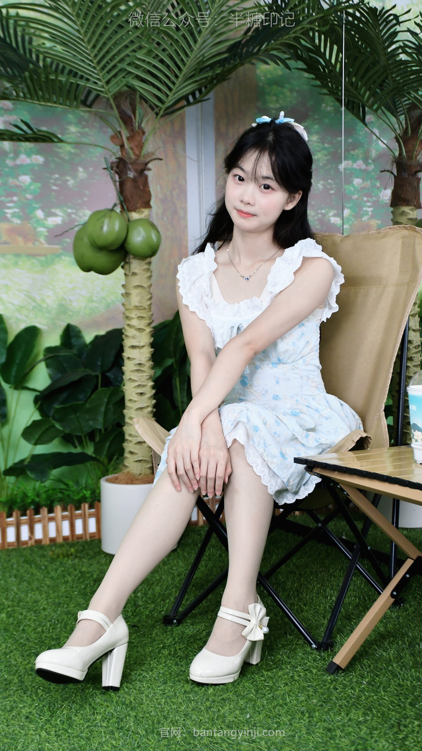 046/蕊蕊~【森系元气】阳光、白裙、绿草坪，遇见属于你的夏日轻甜限定。